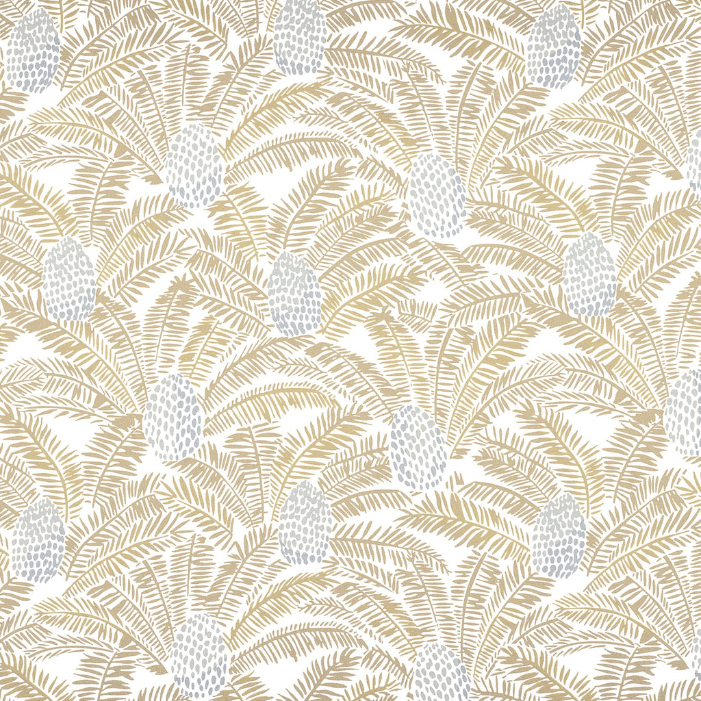 Casamance behang Orphée Palmeta 74742044 blanc dore
