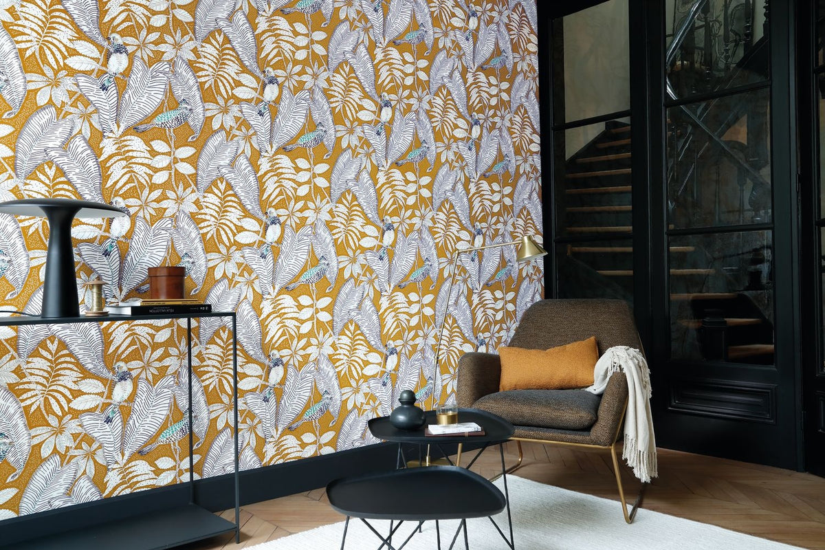 Casamance behang Orphée Sibia 74752454 detail