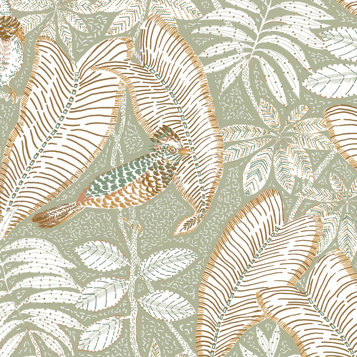 Casamance behang Orphée Sibia 74752556 amande