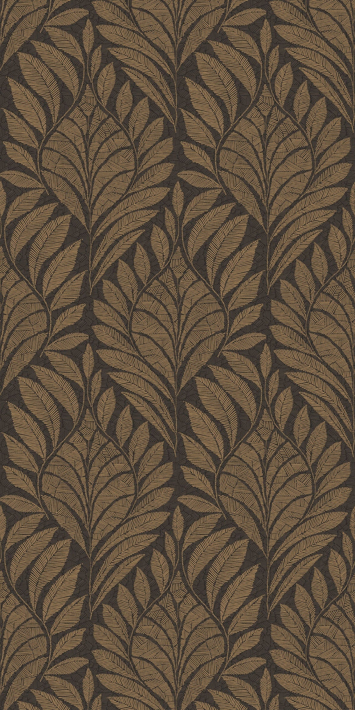 Casamance behang Isadora Gustav 74772854 anthracite doré (staal)