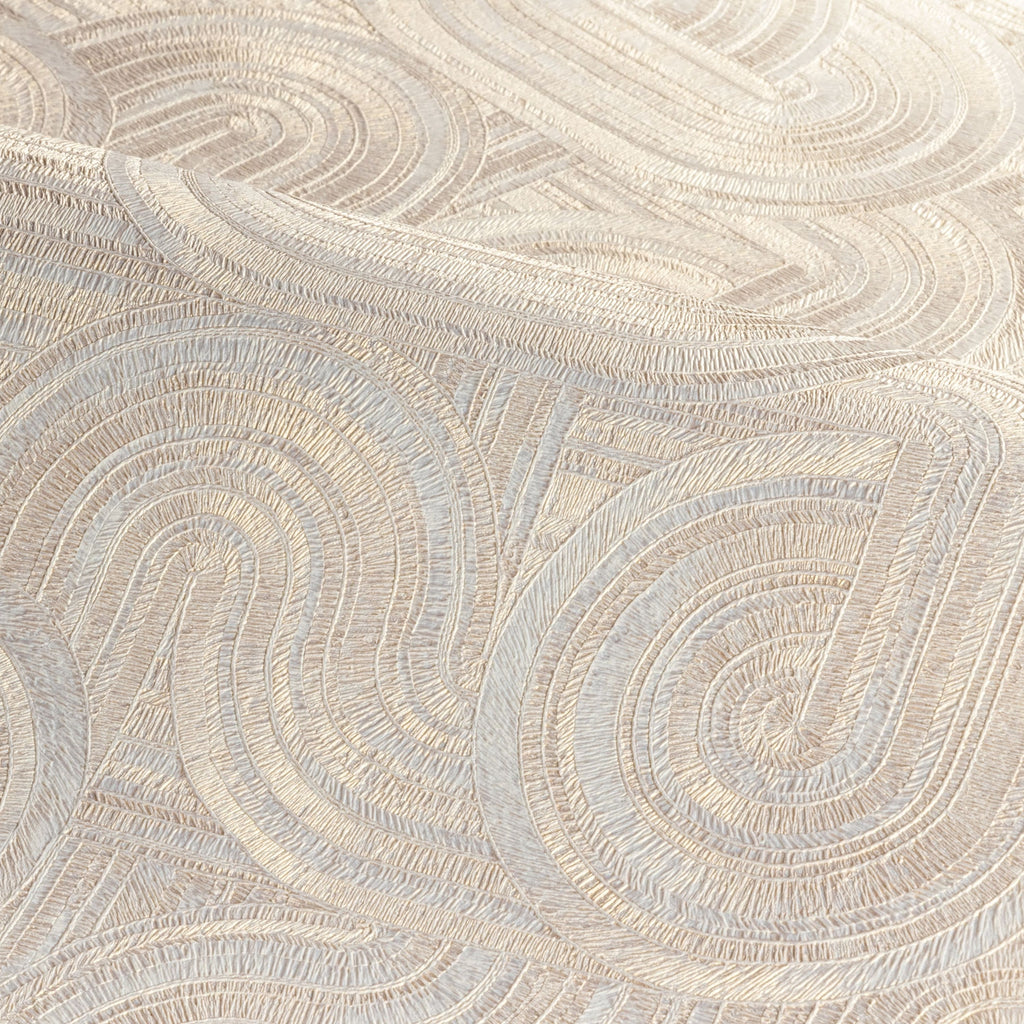 Casamance behang Ecrin Carat 75000916 blanc doré