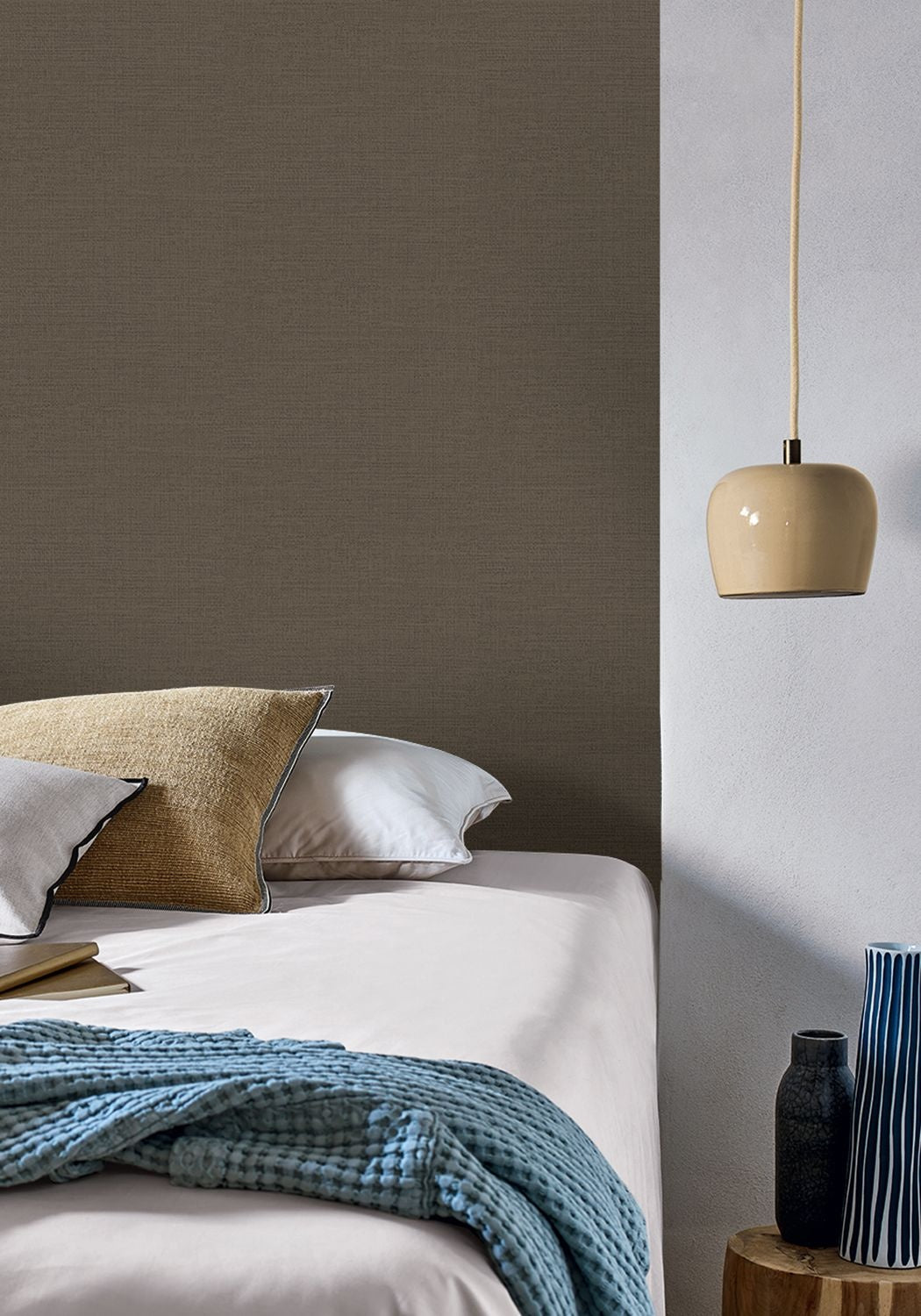 Casamance behang Alliages Rhodium 75020610 detail