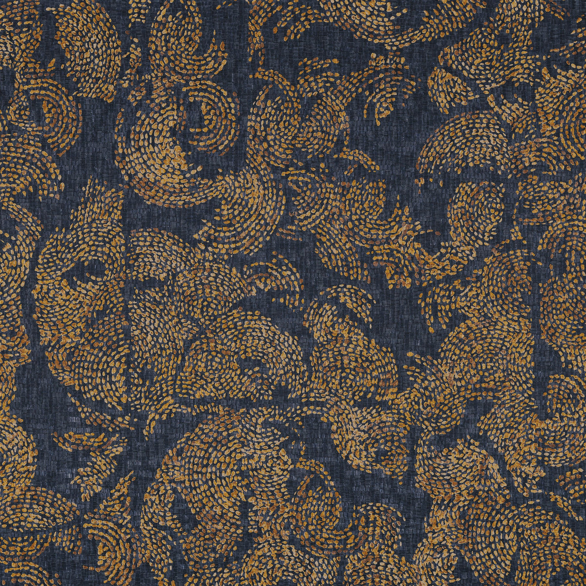 Casamance behang Alliages Venetie 75053586 marine dore