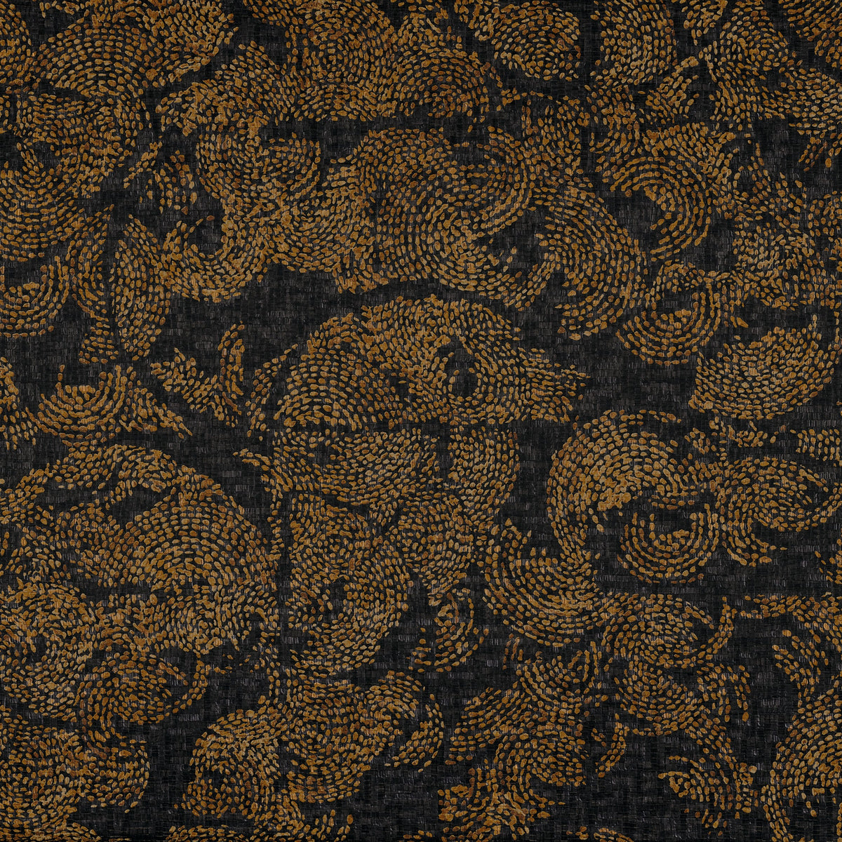 Casamance behang Alliages Venetie 75053688 noir dore (staal)