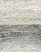 Casamance fotobehang Alliages Azurite 75064192 blanc gris doré, uitsnede
