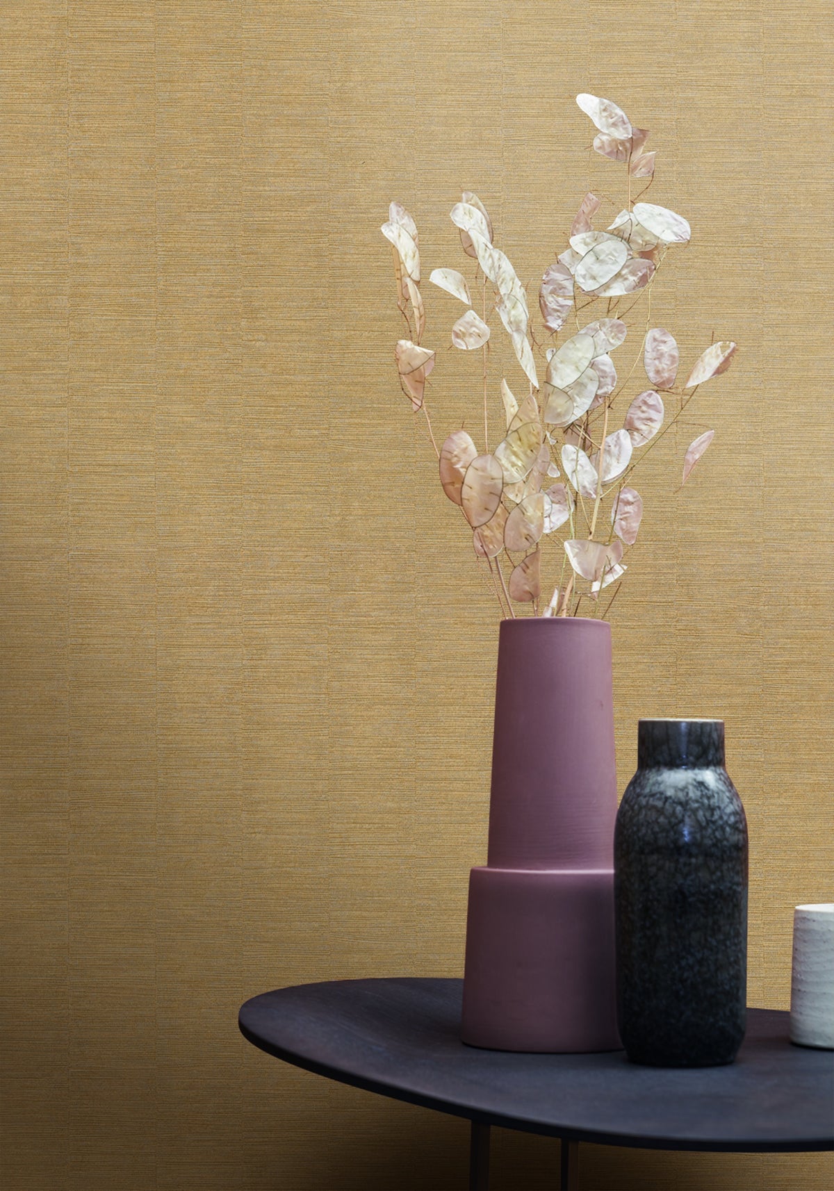 Casamance behang Alliages Platinum 75073058 detail