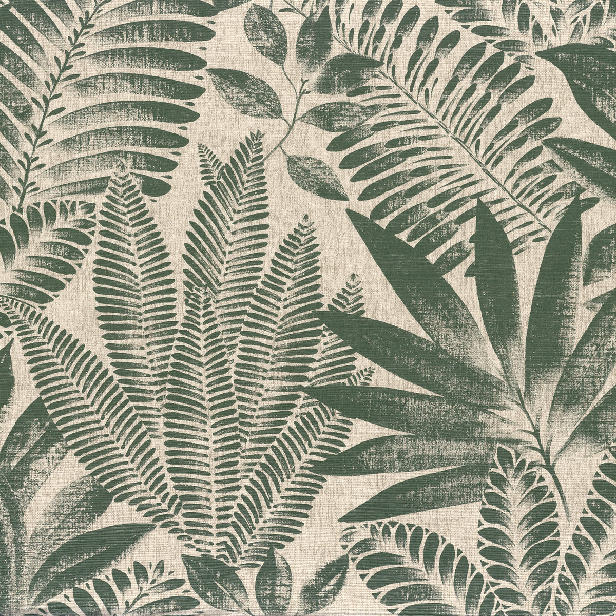 Casamance behang Karabane Aloes 75183784 vert imperial grege