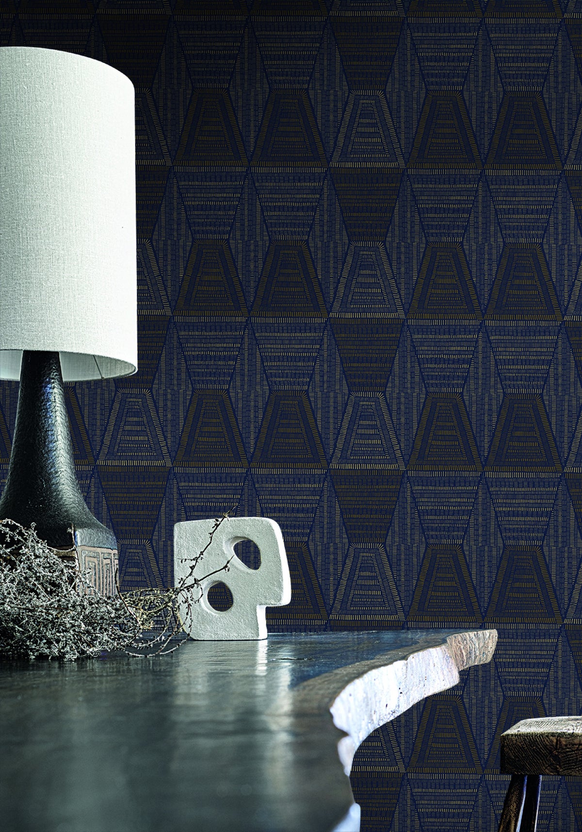 Casamance behang Mirage Daia 75272140 in interieur