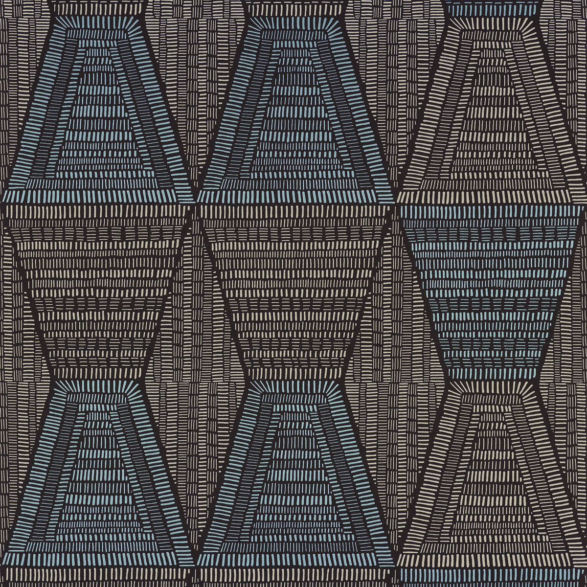 Casamance behang Mirage Daia 75274588 noir givre
