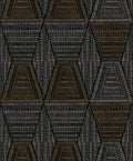Casamance behang Mirage Daia 75274690 noir dore (staal)