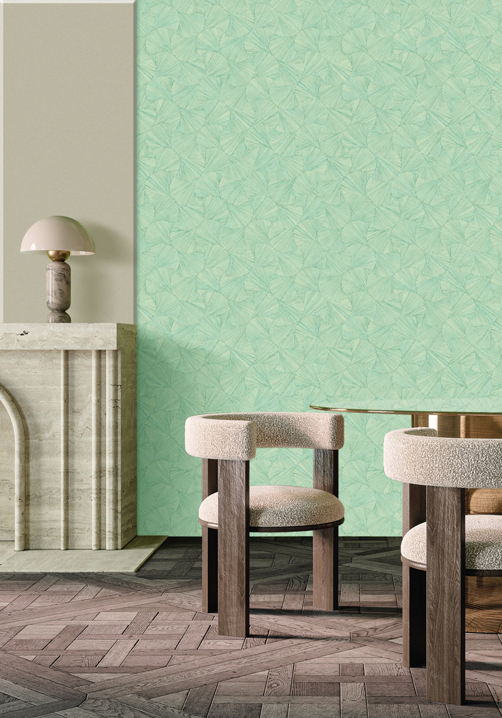 Casamance behang Textures Nature Précieuse Lombok 75322344 in interieur