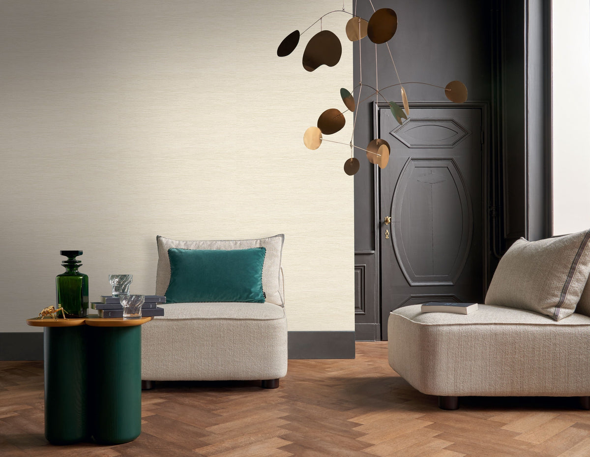 Casamance behang Le jacquard Tatami 75342140 in interieur