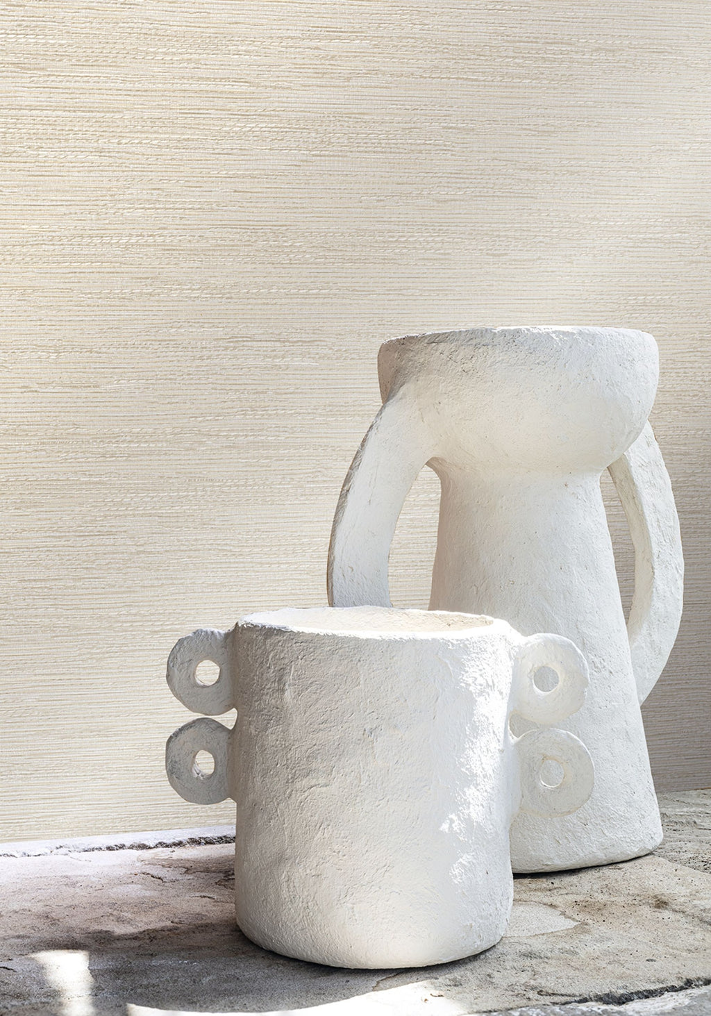 Casamance behang Le jacquard Tatami 75342242 in interieur