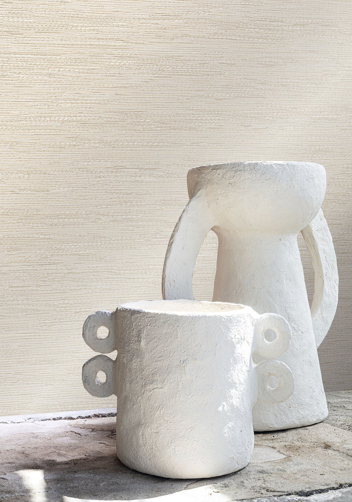 Casamance behang Le jacquard Tatami 75342242 in interieur