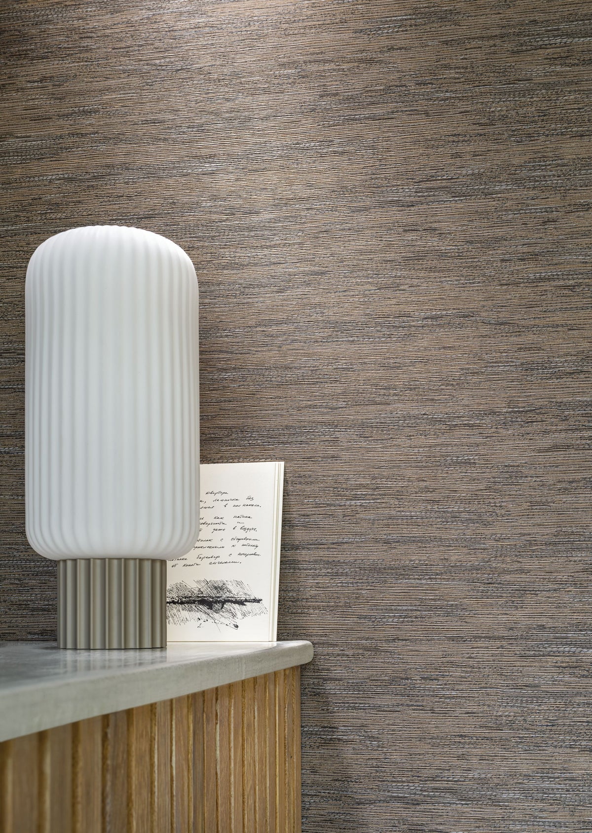 Casamance behang Le jacquard Tatami 75342650 in interieur