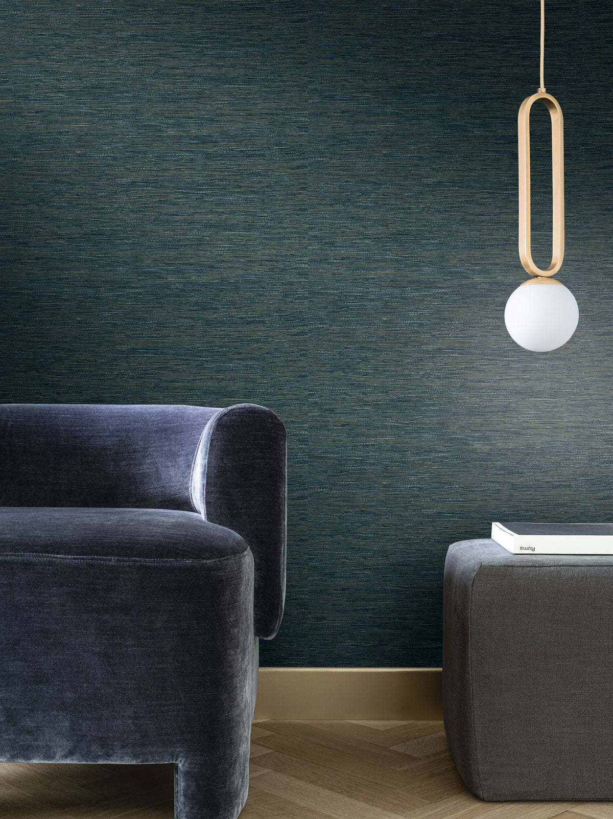 Casamance behang Le jacquard Tatami 75343772 in interieur