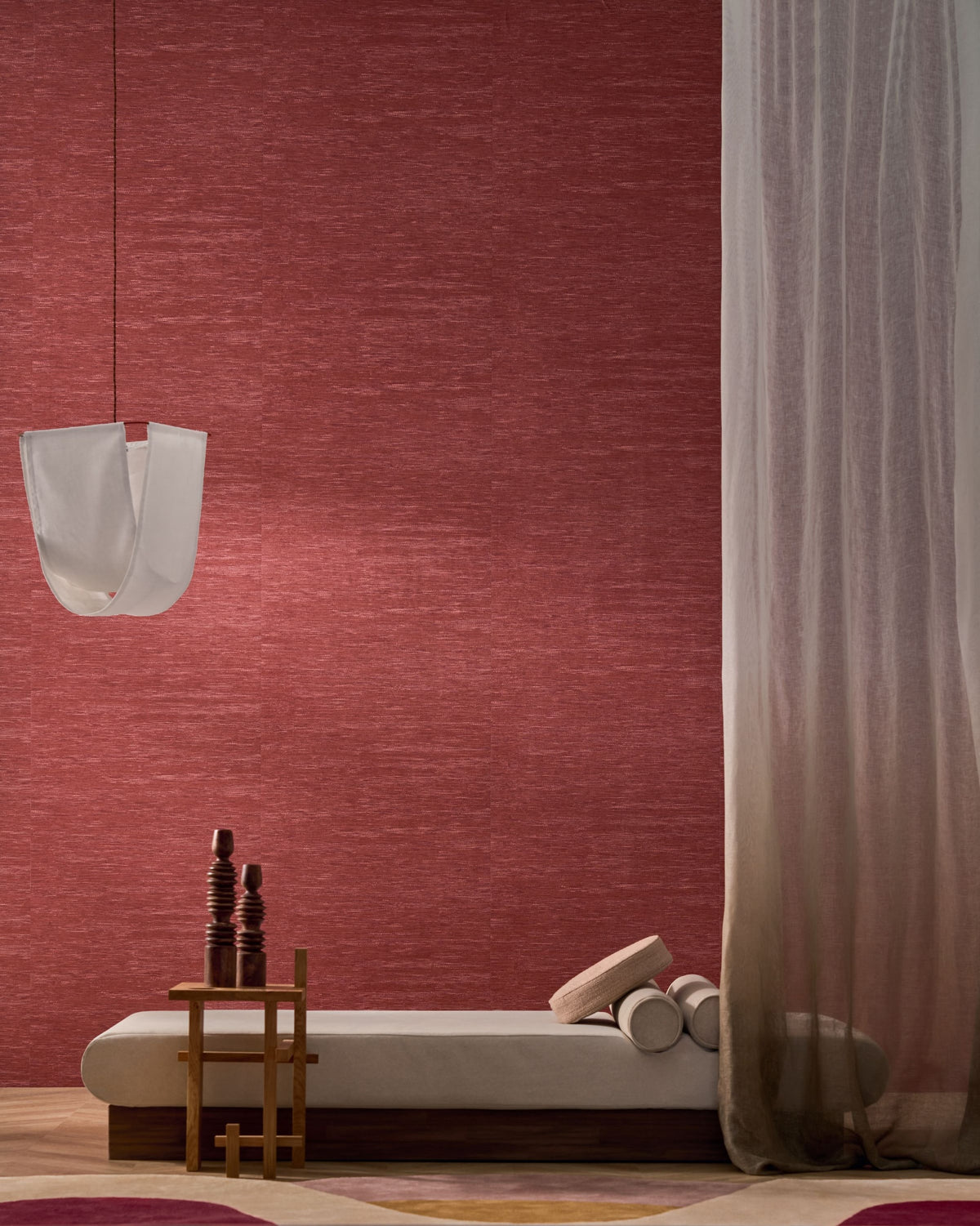 Casamance behang Le jacquard Tatami 75346528 in interieur