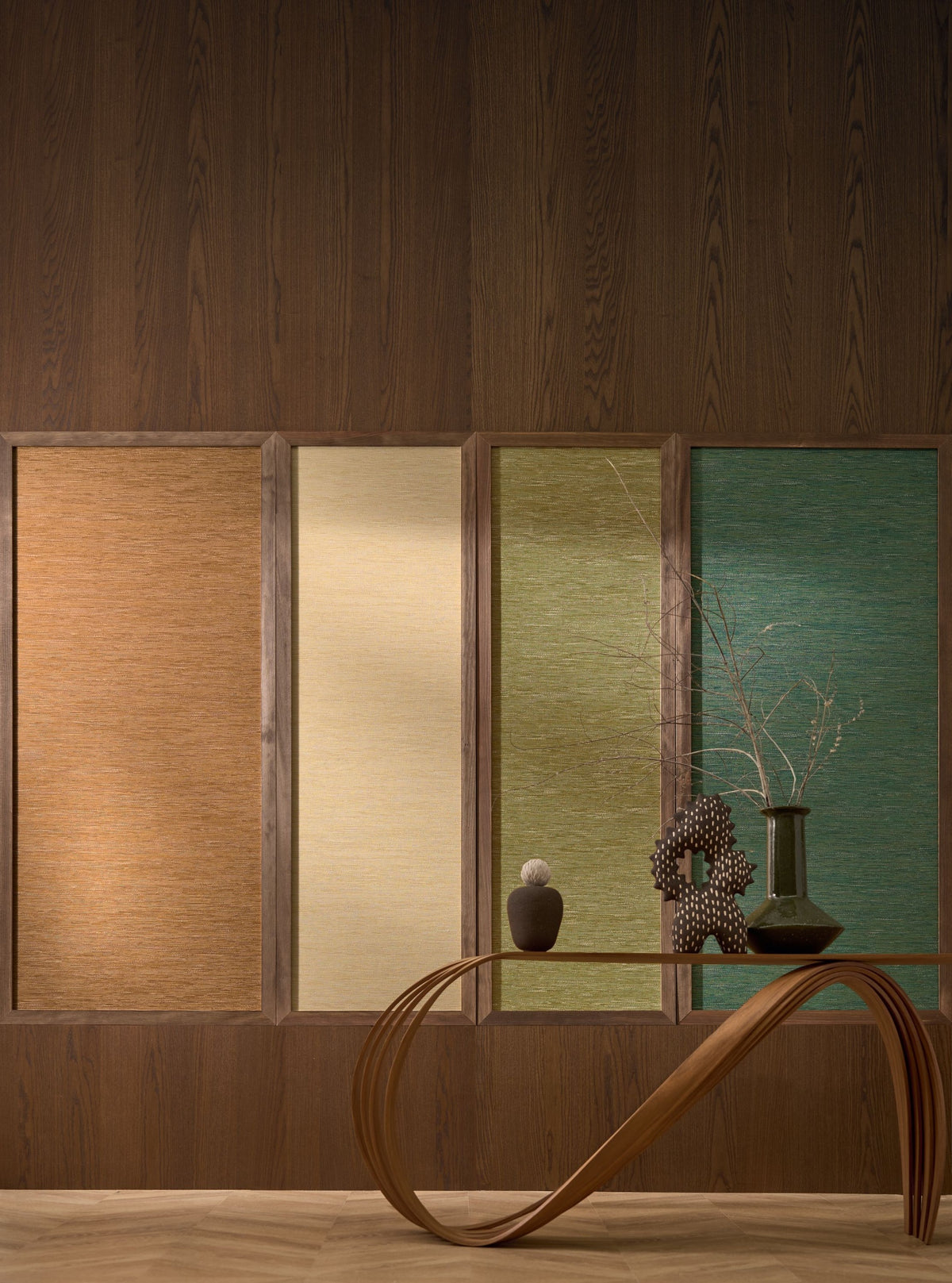 Casamance behang Le jacquard Tatami 75346630 in interieur