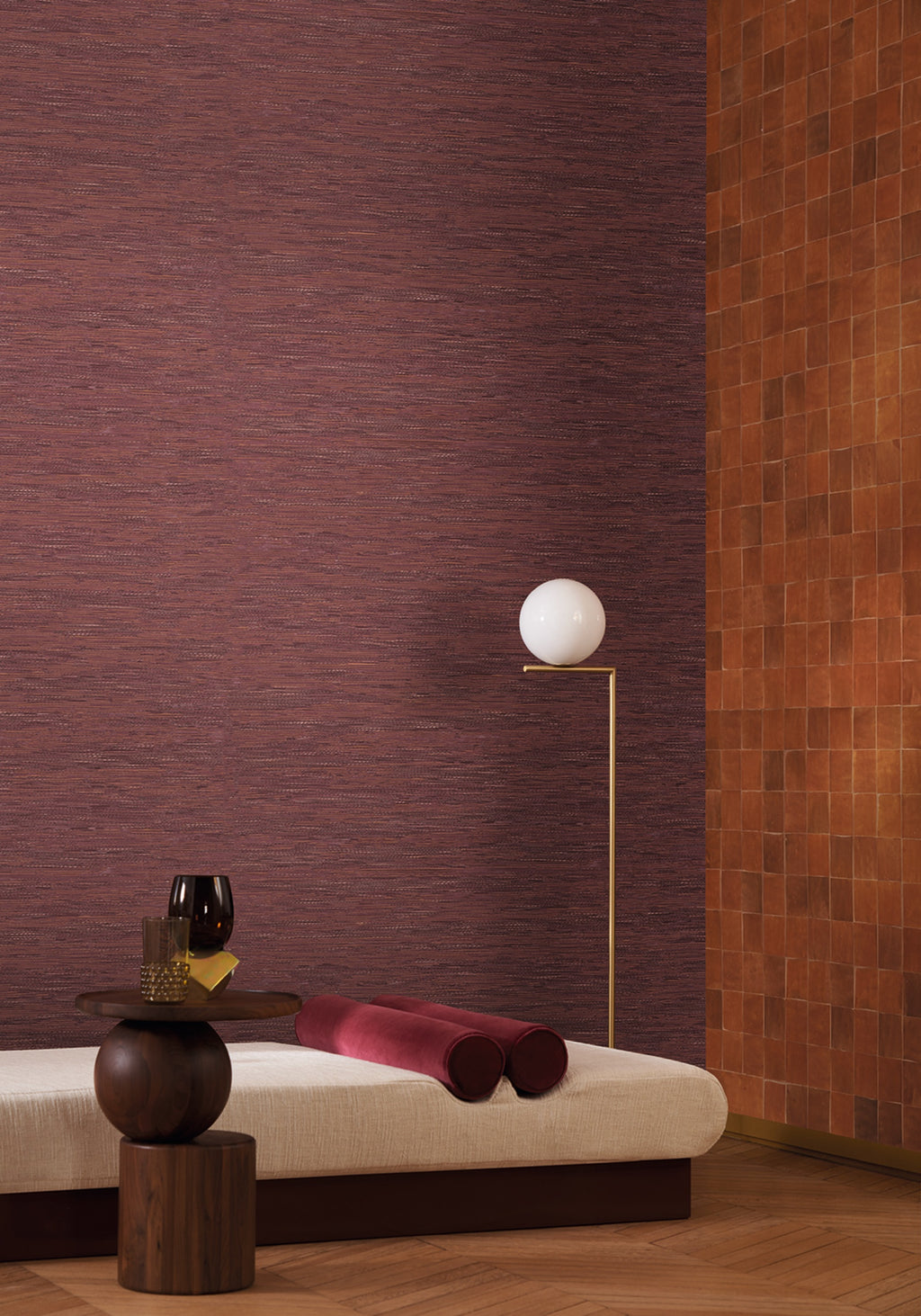 Casamance behang Le jacquard Tatami 75346834 in interieur