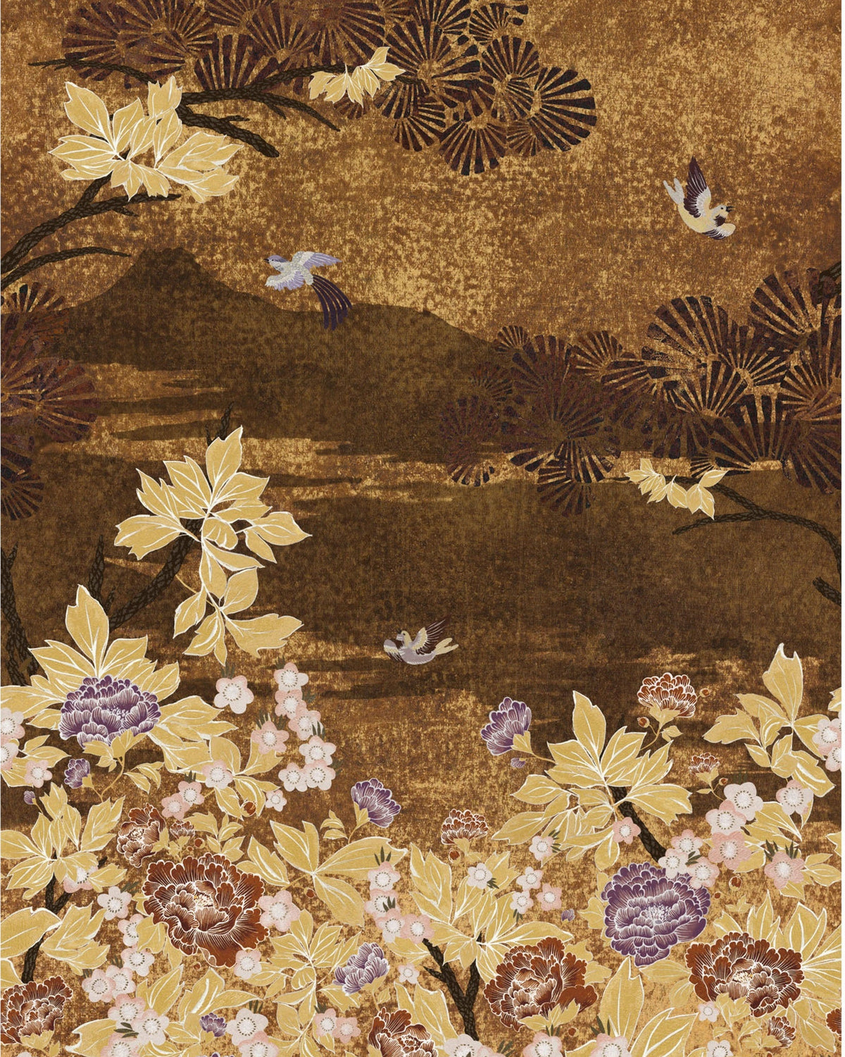 Casamance fotobehang Archipel Kansai 75354078 cuivre doré, uitsnede