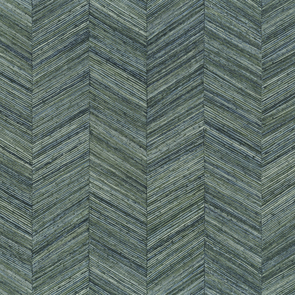 Casamance behang Textures Végétales Ocotea 75371426 vert imperial