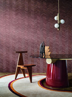 Casamance behang Textures Végétales Ocotea 75372854 in interieur