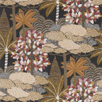 Casamance behang Nuit d'Orient Marakanda 75380304 anthracite grenat