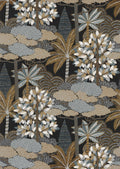 Casamance behang Nuit d'Orient Marakanda 75380508 noir cuivre