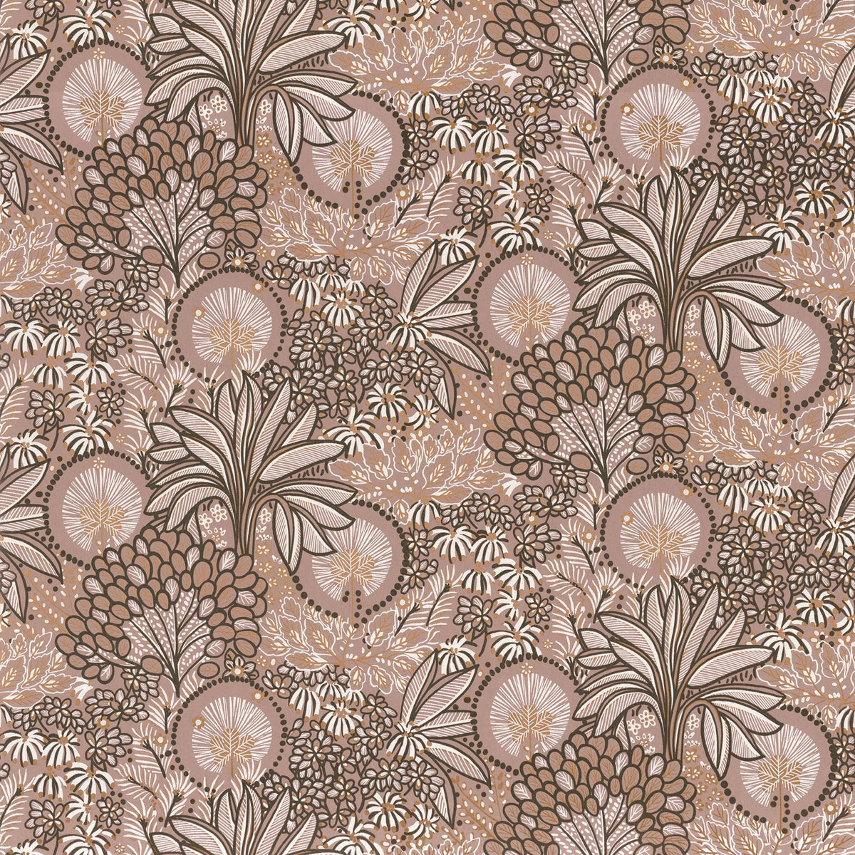 Casamance behang Nuit d'Orient Persee 75390814 vieux rose