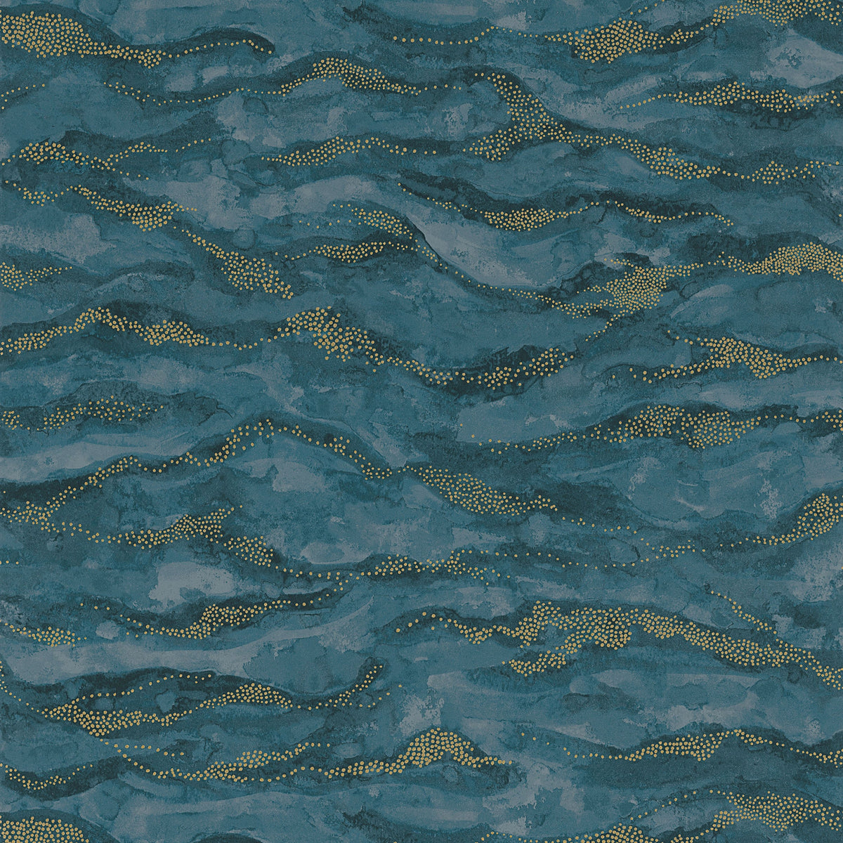 Casamance behang Nuit d'Orient Sohar 75402038 marine dore (staal)