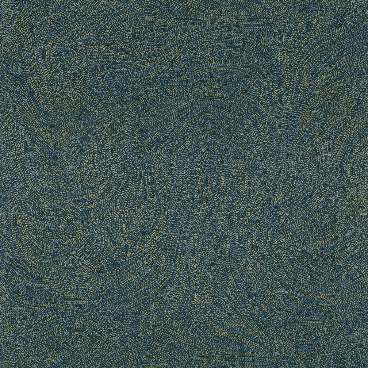 Casamance behang Nuit d'Orient Voie Lactee 75414180 marine dore (staal)