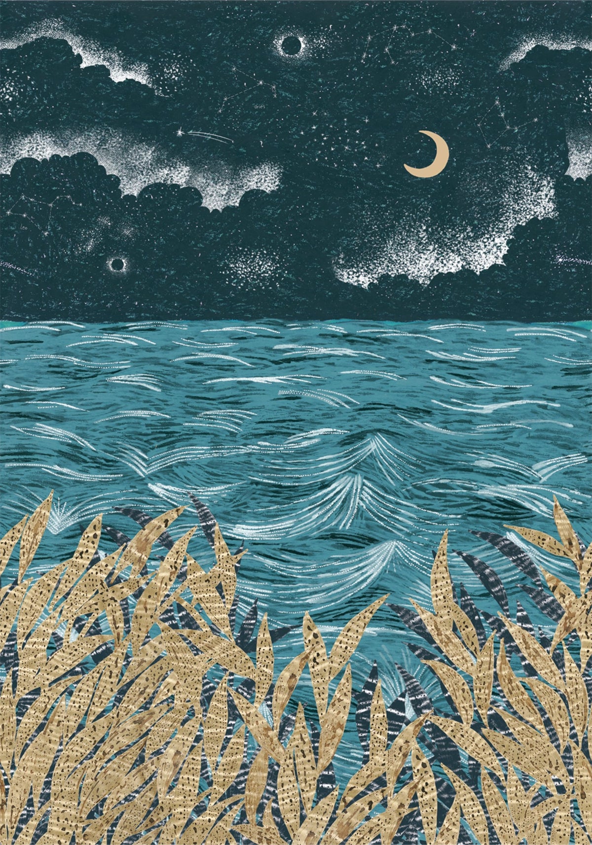 Casamance fotobehang Nuit d'Orient Callisto 75432242 marine dore