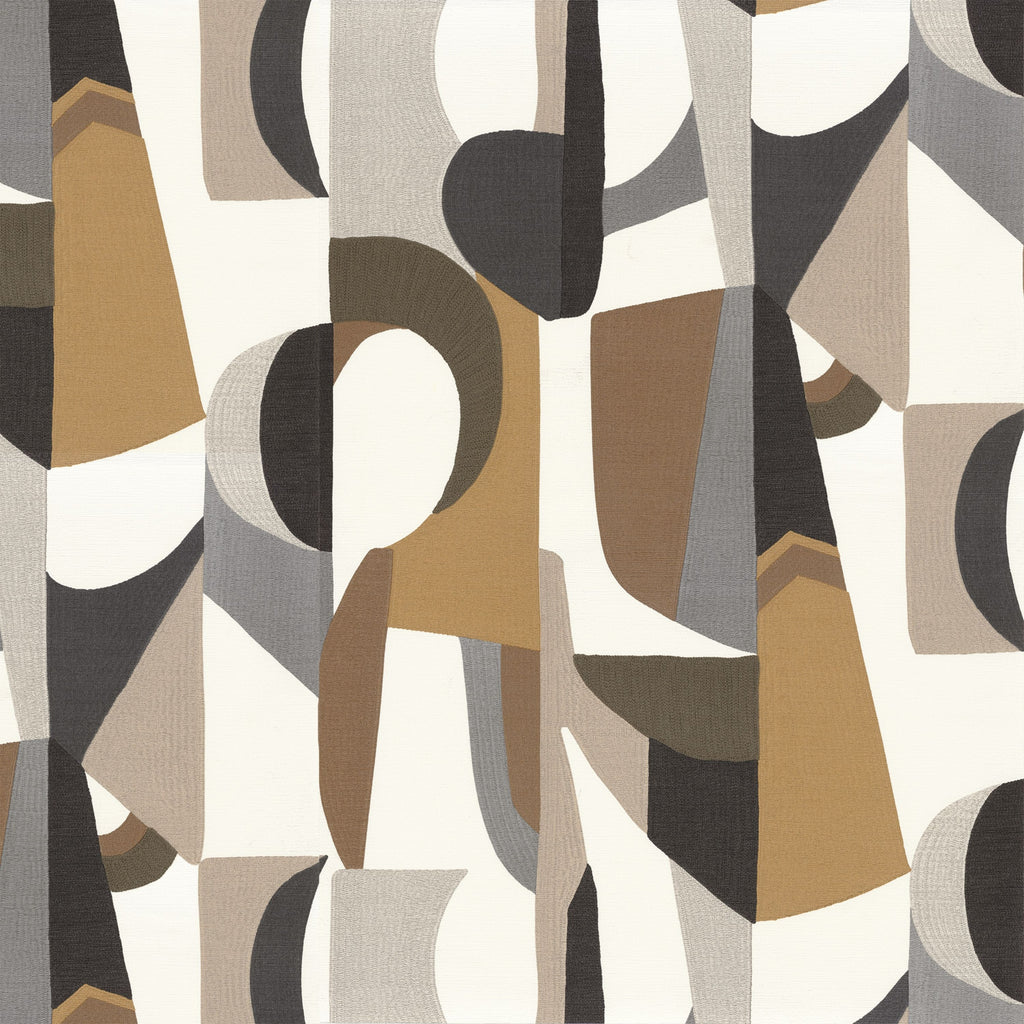 Casamance behang L'Atelier Assemblage 75460100 blanc chocolat