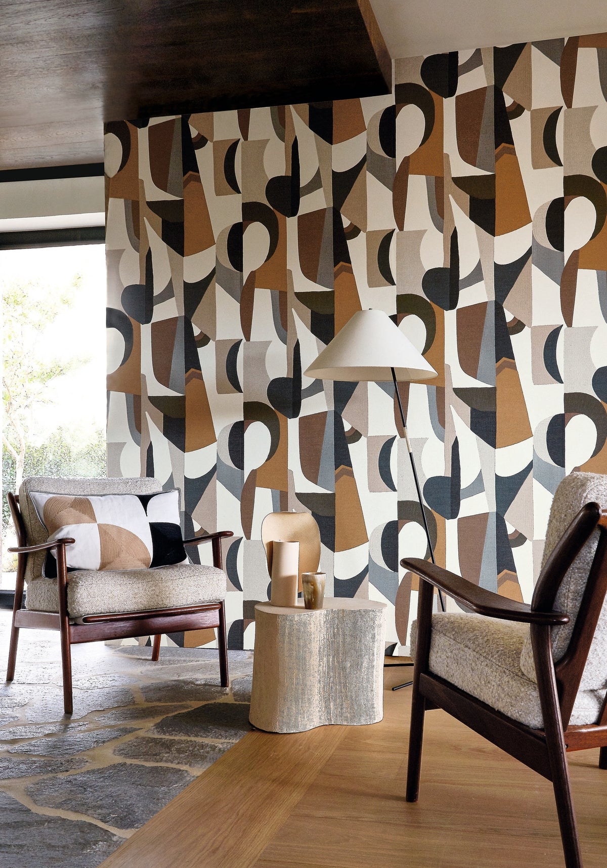 Casamance behang L'Atelier Assemblage 75460100 in interieur