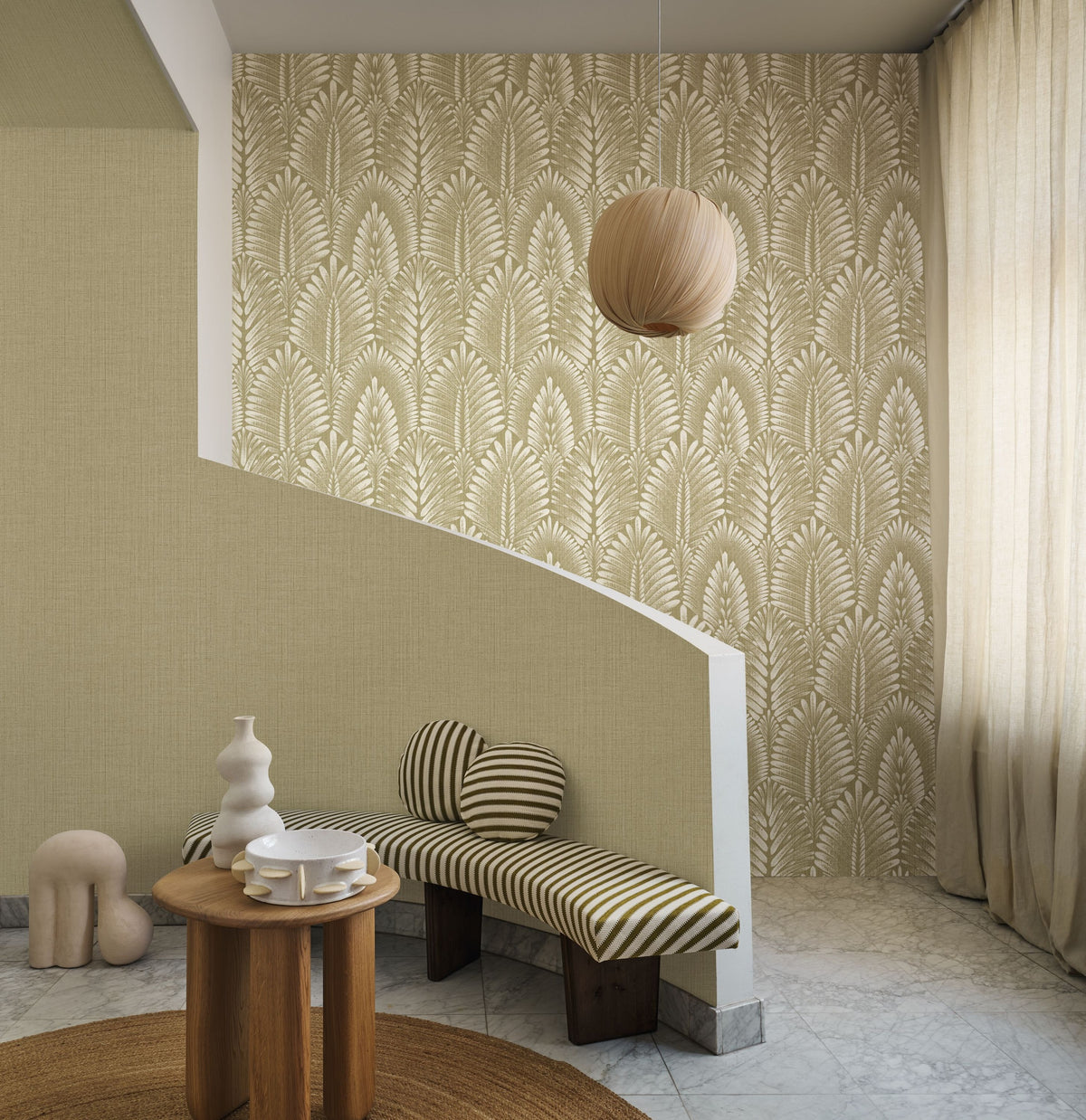 Casamance behang Lanzea Alisio 75470712 in interieur