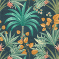 Casamance behang Aventura Mirissa 75521222 petrole turquoise (staal)