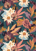 Casamance behang Aventura Salvador 75531630 petrole blush (staal)