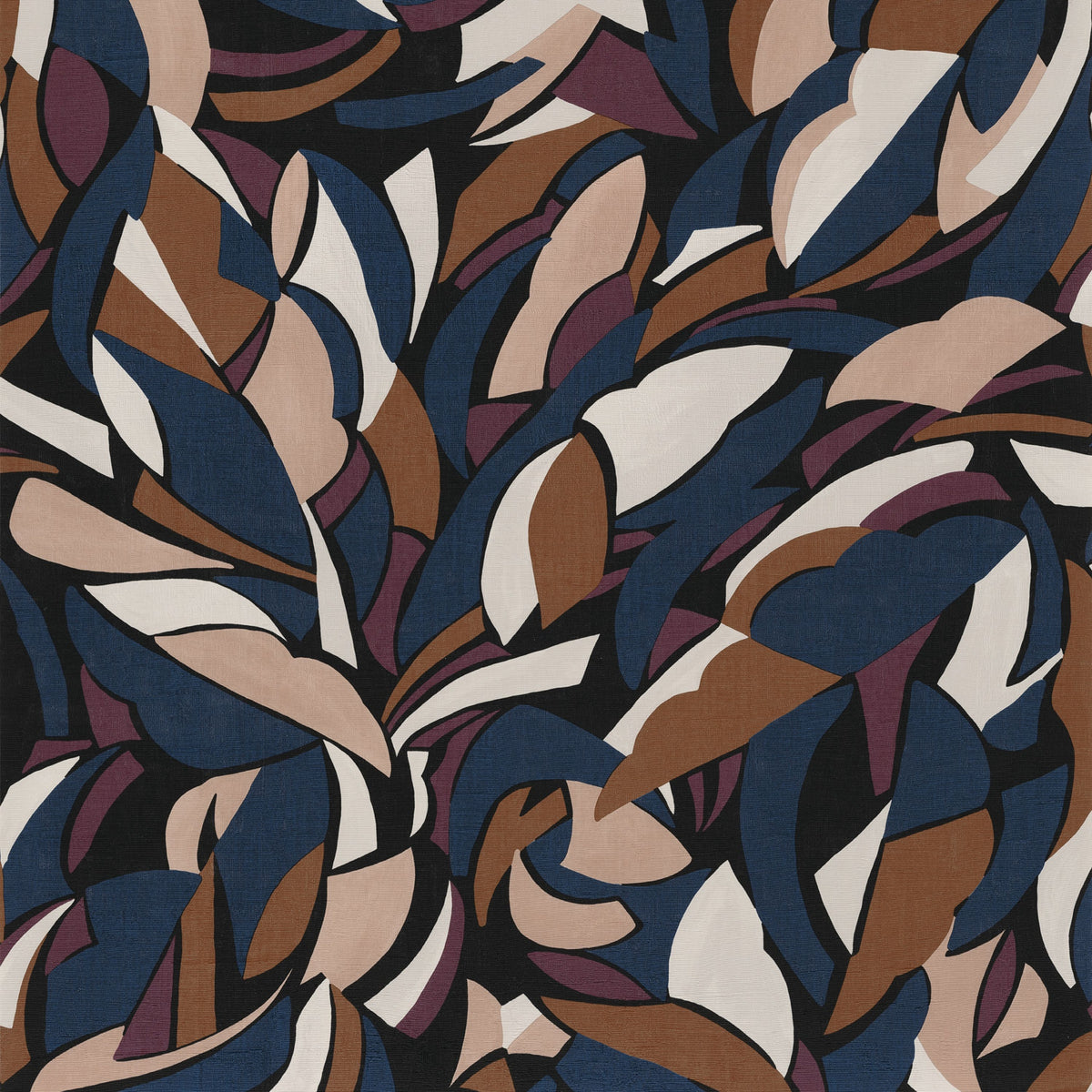 Casamance behang L'Atelier Collage 75553772 noir blush