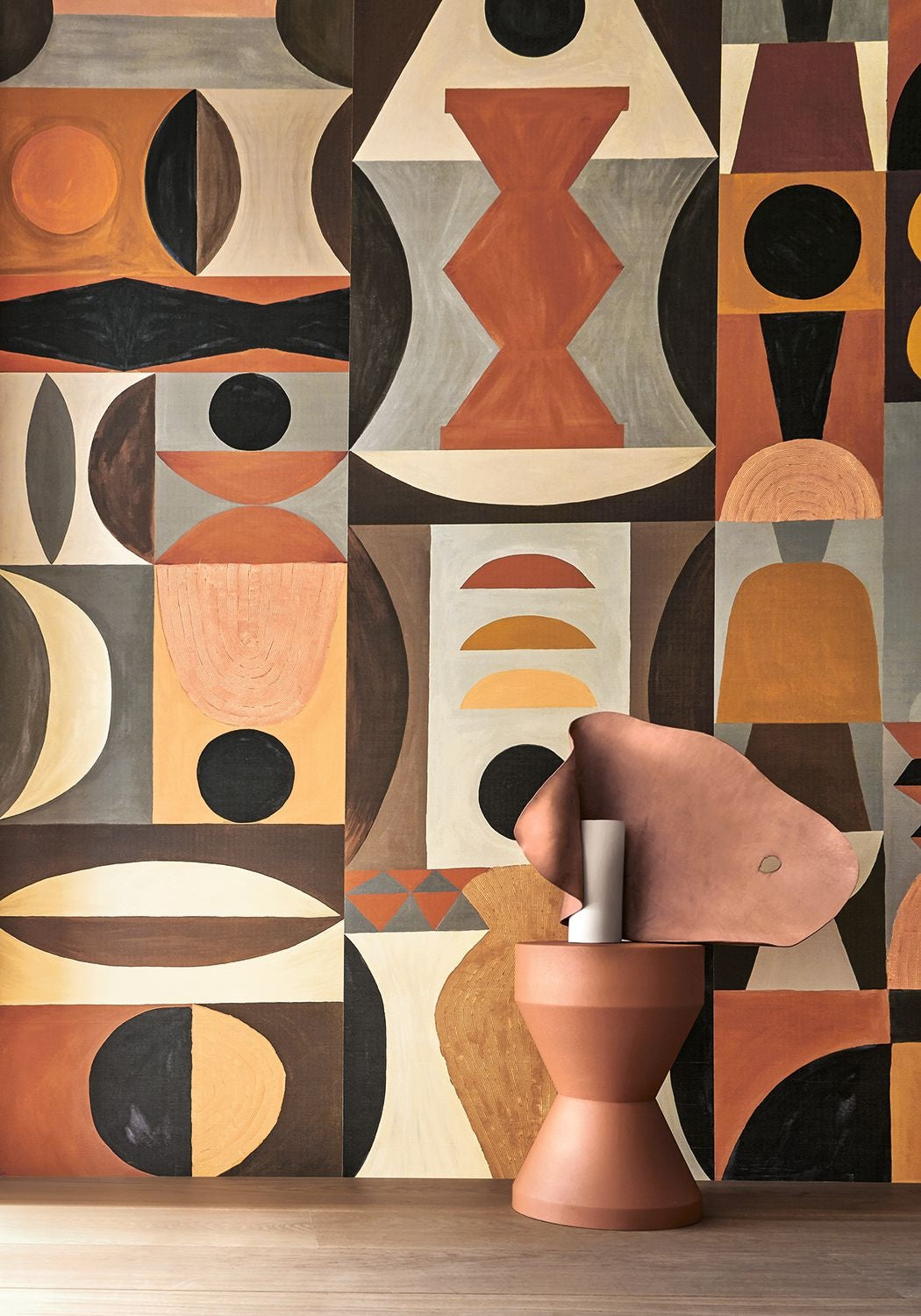 Casamance fotobehang L'Atelier Modelage 75564180 detail