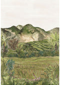 Casamance fotobehang Panoramas 2 Hapao 75621120 olive