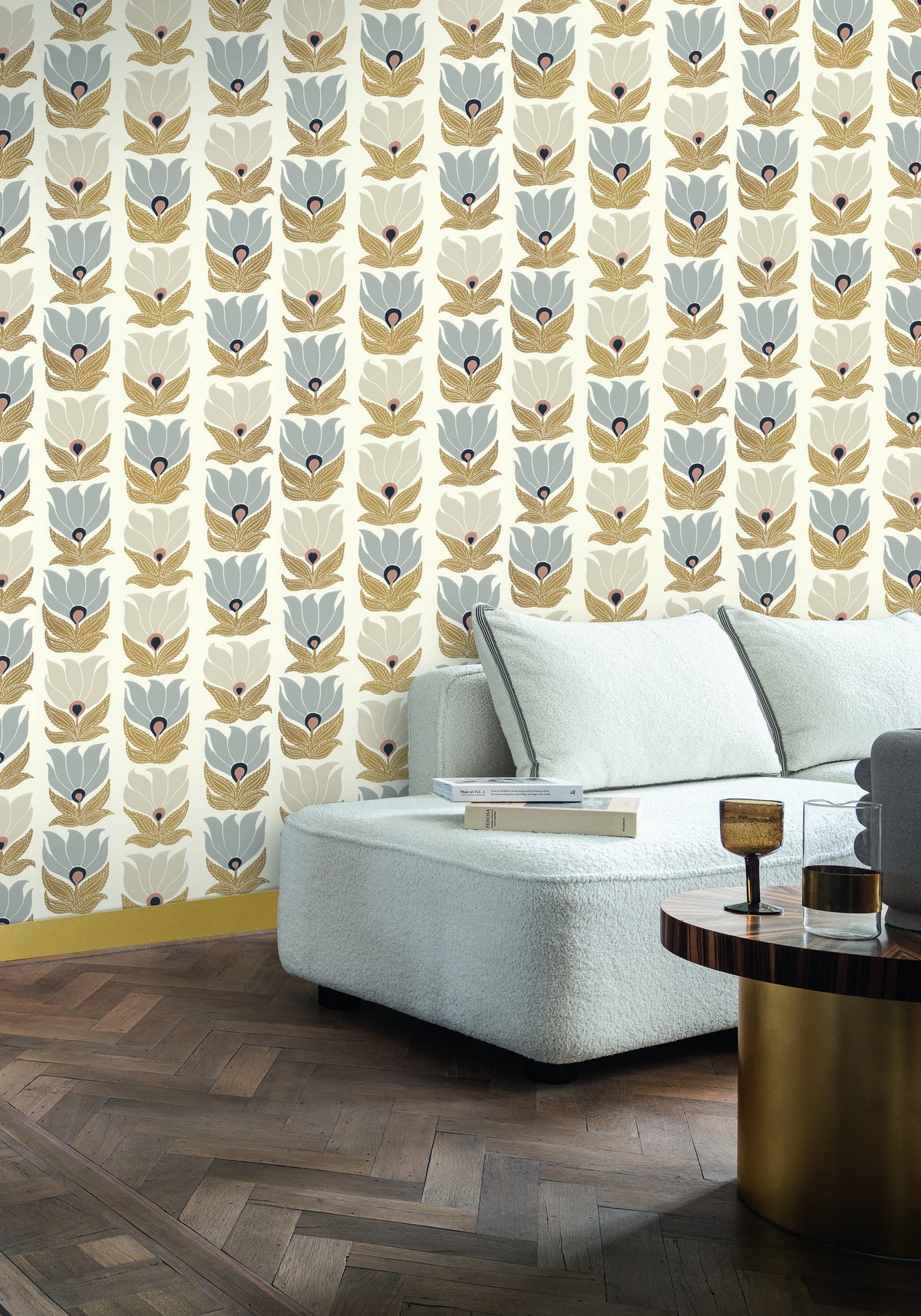 Casamance behang Square Jasmin Dauphine 75690610 in interieur