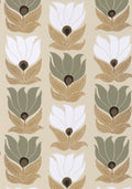 Casamance behang Square Jasmin Dauphine 75690712 grege vert argile (staal)