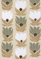 Casamance behang Square Jasmin Dauphine 75690712 grege vert argile