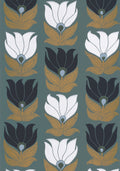 Casamance behang Square Jasmin Dauphine 75690814 vert de gris doré