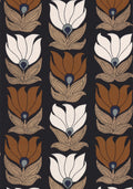 Casamance behang Square Jasmin Dauphine 75691018 marine doré