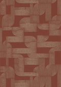 Casamance behang Square Jasmin Hector 75701732 terracotta doré (staal)