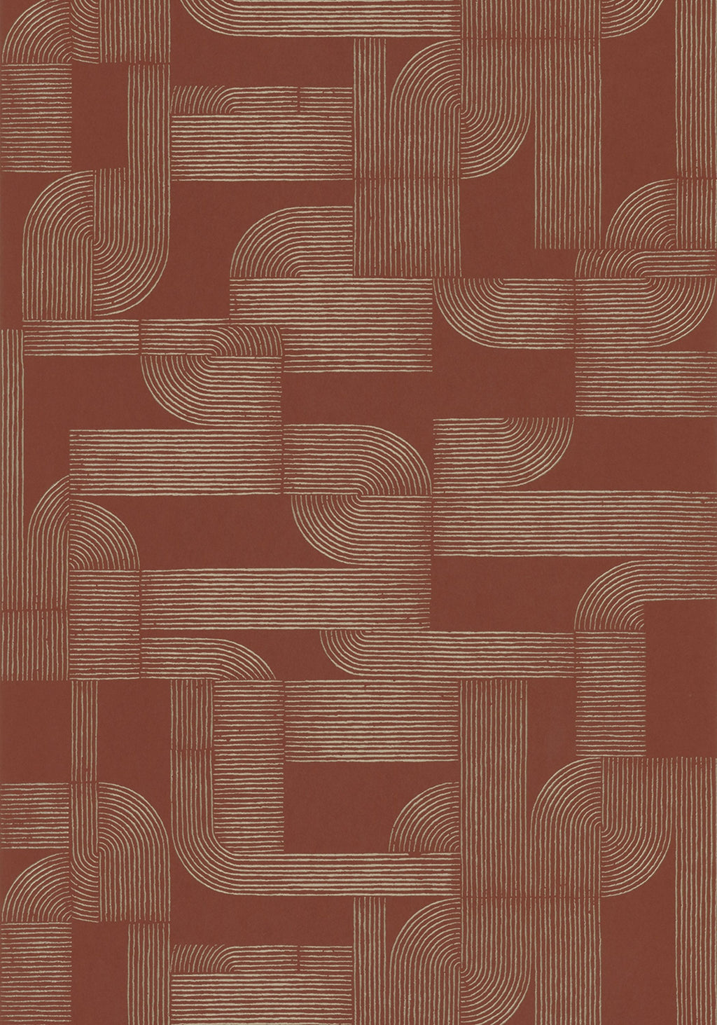 Casamance behang Square Jasmin Hector 75701732 terracotta doré