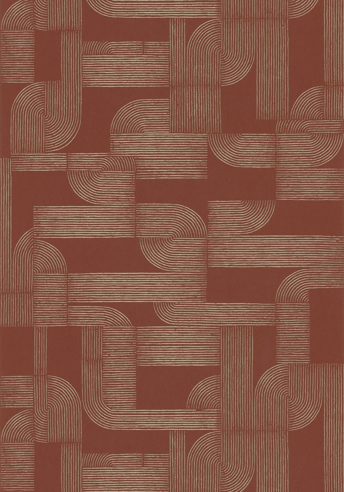 Casamance behang Square Jasmin Hector 75701732 terracotta doré