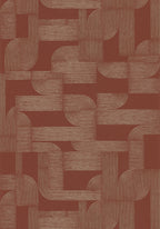 Casamance behang Square Jasmin Hector 75701732 terracotta doré