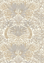 Casamance behang Square Jasmin Chardon 75733160 blanc doré